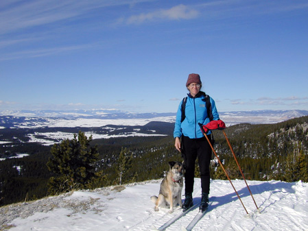 Alys & Bootleg on top of Limekiln Hill